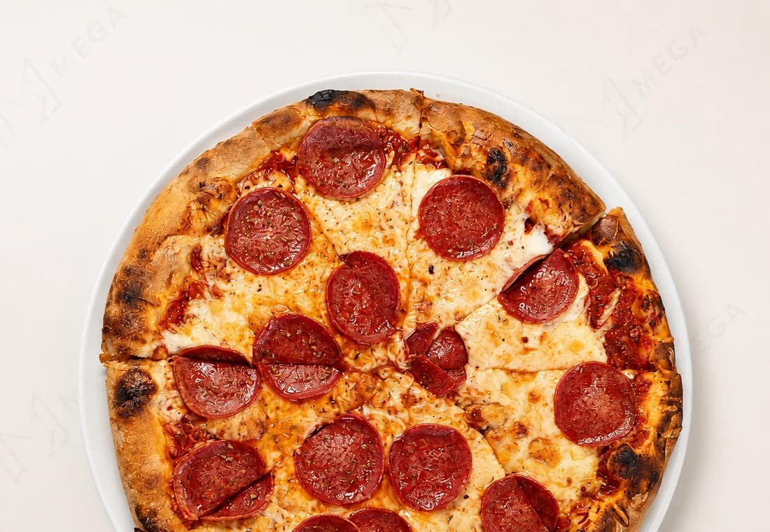 Pizza bei MEGA – Beispielbild