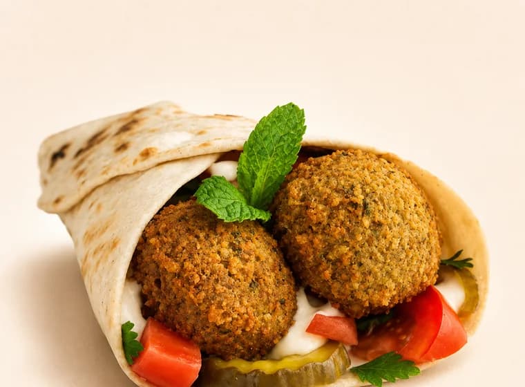 Vegetarisches Fladenbrot – Beispielbild